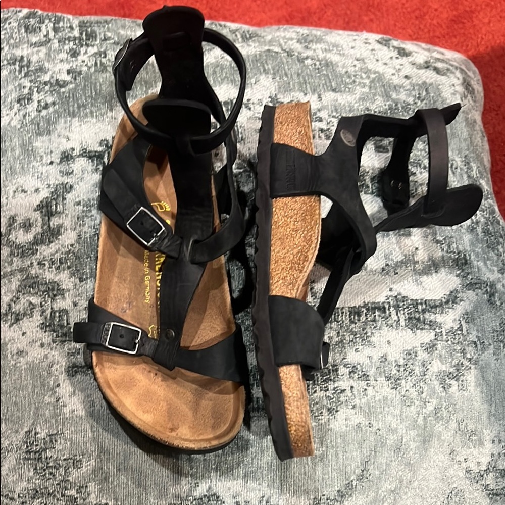 Birkenstock Black Strappy Sandals